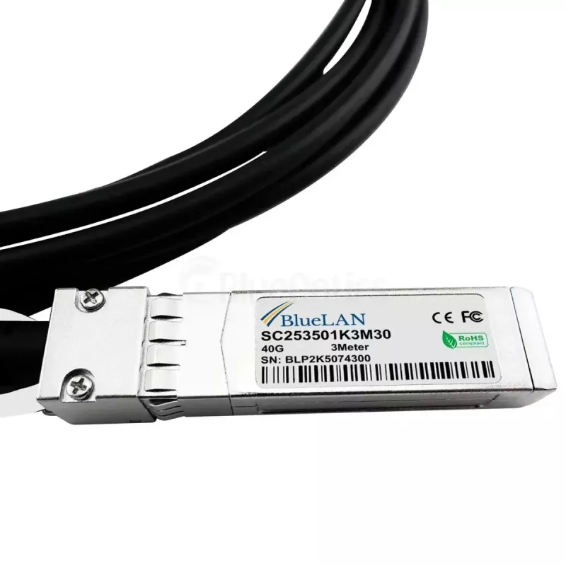 Kabel sieciowy BlueOptics DAC-Q28-4S28-25G-2M-BL QSFP28 4xSFP28 InfiniBand 2m Czarny