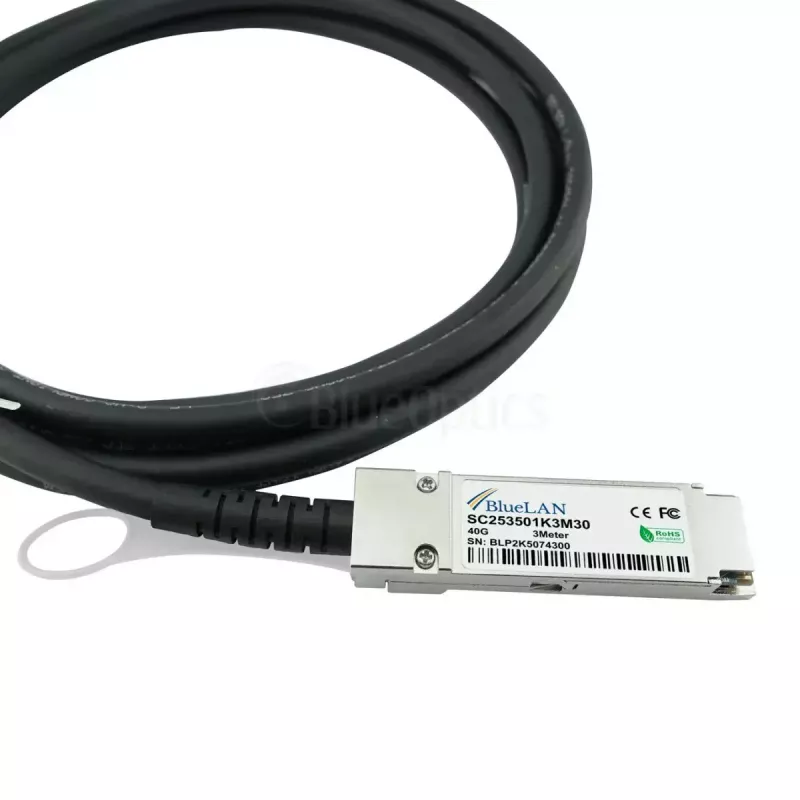 Kabel sieciowy BlueOptics DAC-Q28-4S28-25G-2M-BL QSFP28 4xSFP28 InfiniBand 2m Czarny