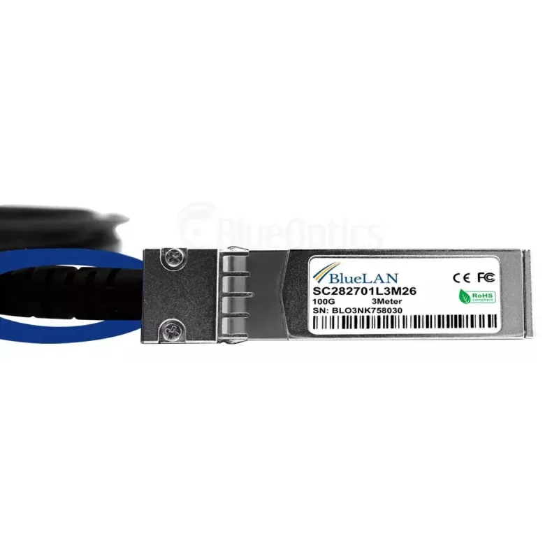 BlueOptics XQ+BC0003-XS+-BL kabel InfiniBand/światłowodowy 3 m QSFP28 4xSFP28 Męski/Męski