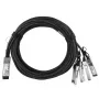 Kabel sieciowy BlueOptics JG331A-BL QSFP 4 x SFP+ InfiniBand 5 m Czarny