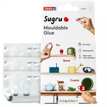 Masa klejąca Tesa Sugru All-Purpose, 3 sztuki, biała