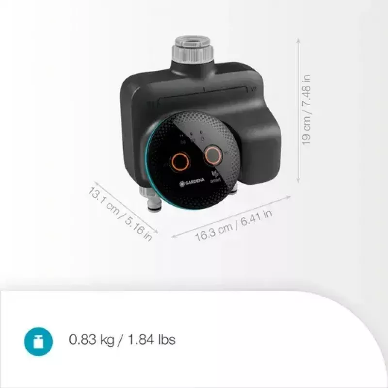 GARDENA smart home sterownik nawadniania Wireless 19034-20 — Bluetooth, bateria (AA), czarny