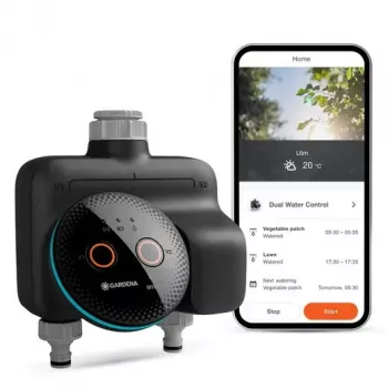 GARDENA smart home sterownik nawadniania Wireless 19034-20 — Bluetooth, bateria (AA), czarny