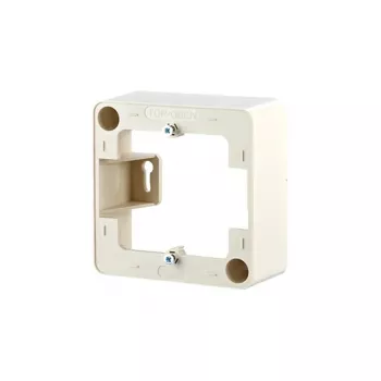 Ramka natynkowa / osłona włącznika MetzConnect 130829-01-I, perłowa biel, 85×85 mm, głębokość 36 mm