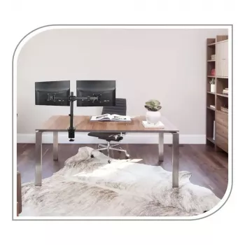 PureMounts PM-OFFICE-02 uchwyt do monitora / podstawa 68,6 cm (27 cali) biurkowa czarna