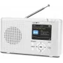 Reflexion TRA23DAB Radio stołowe DAB+ białe z Bluetooth i 20 stacjami programowalnymi