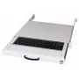 Klawiatura AIXCASE AIX-19K1UKDETB-W USB PS/2 QWERTZ Niemiecka Biała