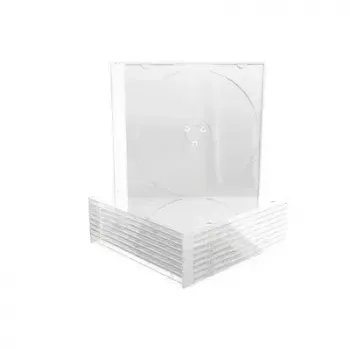 Cienkie pudełko CD MediaRange BOX32-T na 1 płytę, tacka przezroczysta 5,2 mm