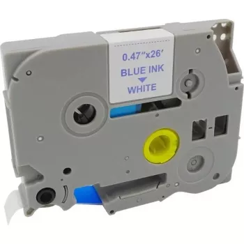 Kaseta z taśmą plastikową MediaRange Brother TZ-233 12mm 8m niebieska na białym