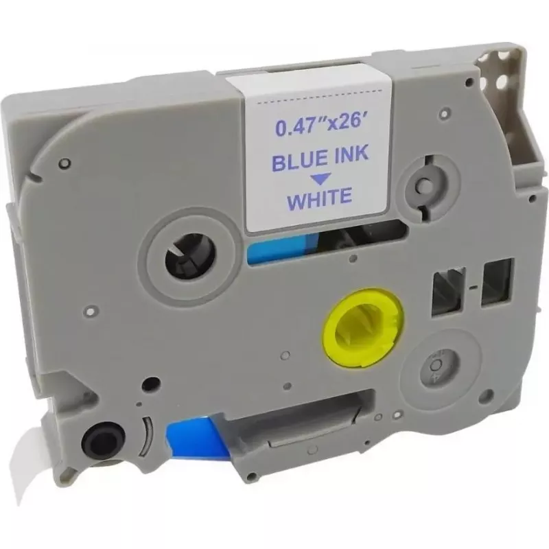 Kaseta z taśmą plastikową MediaRange Brother TZ-233 12mm 8m niebieska na białym