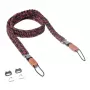 Pasek do aparatu Genius C-Rope Traveler do aparatów cyfrowych, nylon, czarno-czerwony, maks. długość 100 cm