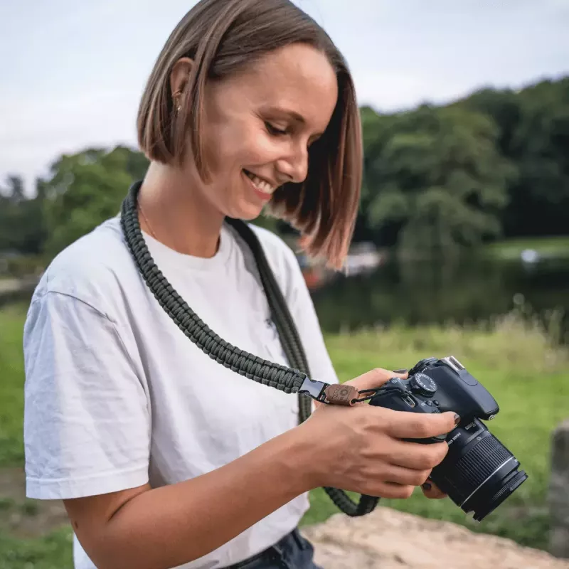 BCB C-Rope Traveler pasek do aparatu — nylon, oliwkowy, maks. długość 100 cm