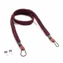 Pasek do aparatu Genius C-Rope Traveler do aparatów cyfrowych, nylon, czarno-czerwony, maks. długość 125 cm