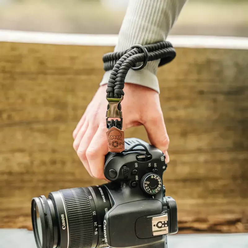 Pasek do aparatu Foscam C-Rope Claw do aparatu cyfrowego, nylon, czarny, maks. długość 30 cm