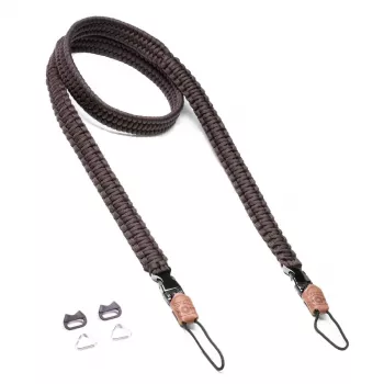 Pasek do aparatu REV C-Rope Traveler — nylonowy, brązowy, regulowany do 125 cm do aparatów cyfrowych