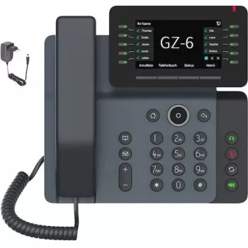 Telefon IP GEQUDIO GZ-6 WLAN Bluetooth — słuchawka VoIP z łącznością Wi‑Fi i Bluetooth
