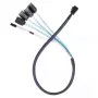 SILVERSTONE kabel SAS na 4×SATA CPS05-RE 0,6 m SFF-8643 na 4×7-pin SATA