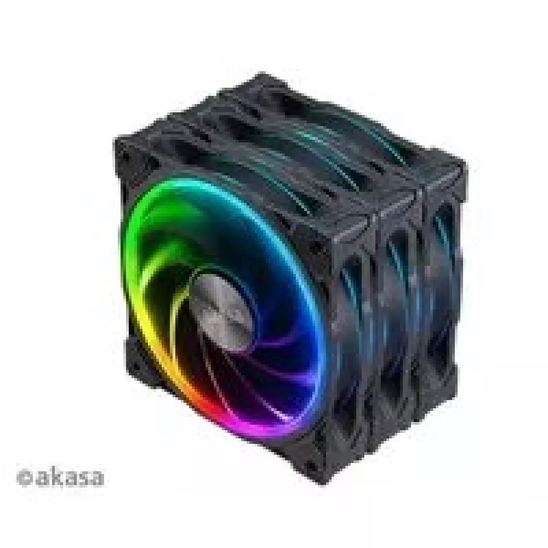 Zestaw wentylatorów osiowych do obudowy Akasa SOHO AR LED 12 cm RGB, 3 sztuki