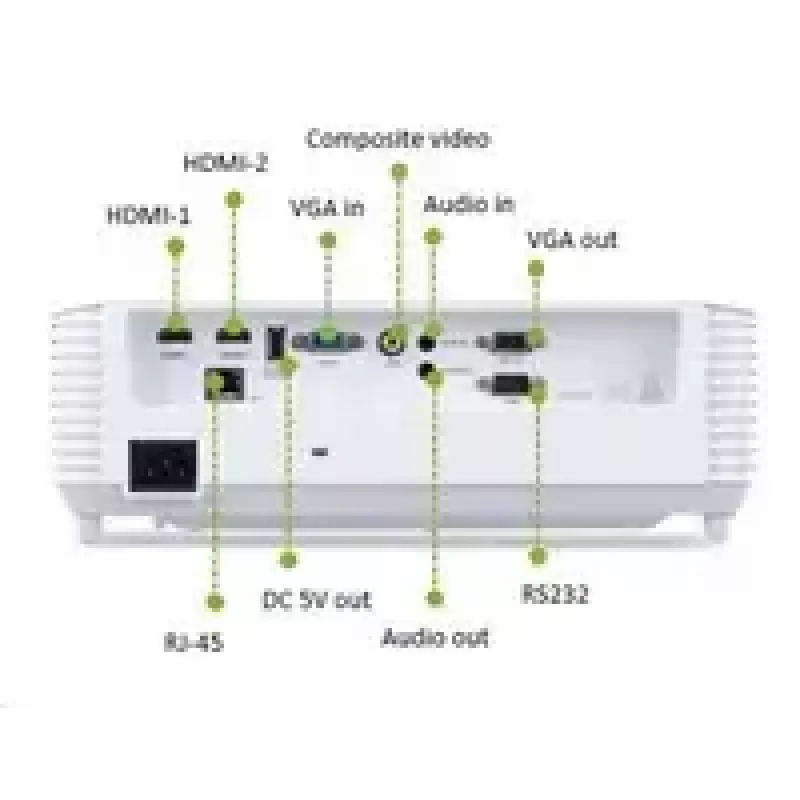 Projektor krótkoogniskowy Acer S1387n, WXGA 1280x800, 4000 ANSI, 20 000:1, HDMI/VGA/RJ45, głośnik 16 W, 3,1 kg