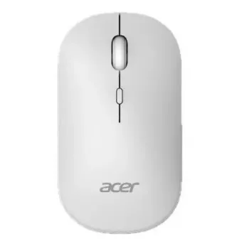 Mysz bezprzewodowa symetryczna Acer AMR130 — RF + Bluetooth, 1600 DPI, 4 przyciski, biała