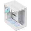 Obudowa typu tower do komputerów PC APNX V2-F-WT-v1, biała, z trzema panelami z hartowanego szkła