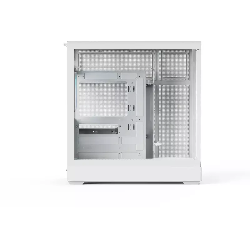 Obudowa typu tower do komputerów PC APNX V2-F-WT-v1, biała, z trzema panelami z hartowanego szkła