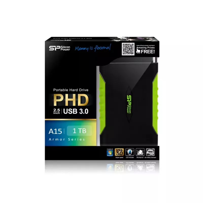 Zewnętrzny dysk twardy Silicon Power 1 TB 3.2 Gen 1 Armor A15