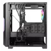 Obudowa PC AZZA Guardian Glass Midi Tower — Czarna, ATX/Micro‑ATX/ITX/EATX, obsługa 3.5 cala×2 / 2.5 cala×4, wentylatory przednie 120/140 mm