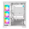 PC Midi Tower AZZA Cove (CSAZ-570W) — Czarny, ATX/Micro-ITX/ITX, 3x120mm wentylatory boczne, 1x120mm wentylator tylny, obsługa dysków 2,5 cala i 3,5 cala