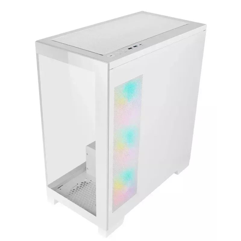 PC Midi Tower AZZA Cove (CSAZ-570W) — Czarny, ATX/Micro-ITX/ITX, 3x120mm wentylatory boczne, 1x120mm wentylator tylny, obsługa dysków 2,5 cala i 3,5 cala