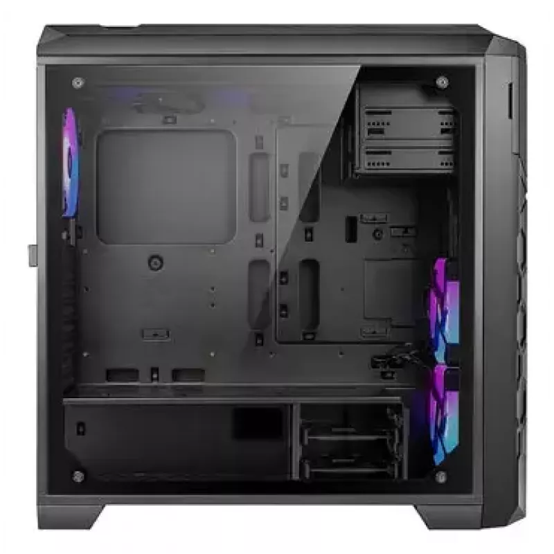 Obudowa PC AZZA STORM ARGB Full Tower — Czarna, obsługa ATX/Micro-ATX/EATX, 2x 3.5 cala + 6x 2.5 cala zatok, fabrycznie zainstalowane wentylatory ARGB