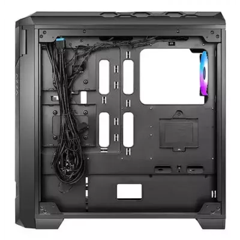 Obudowa PC AZZA STORM ARGB Full Tower — Czarna, obsługa ATX/Micro-ATX/EATX, 2x 3.5 cala + 6x 2.5 cala zatok, fabrycznie zainstalowane wentylatory ARGB