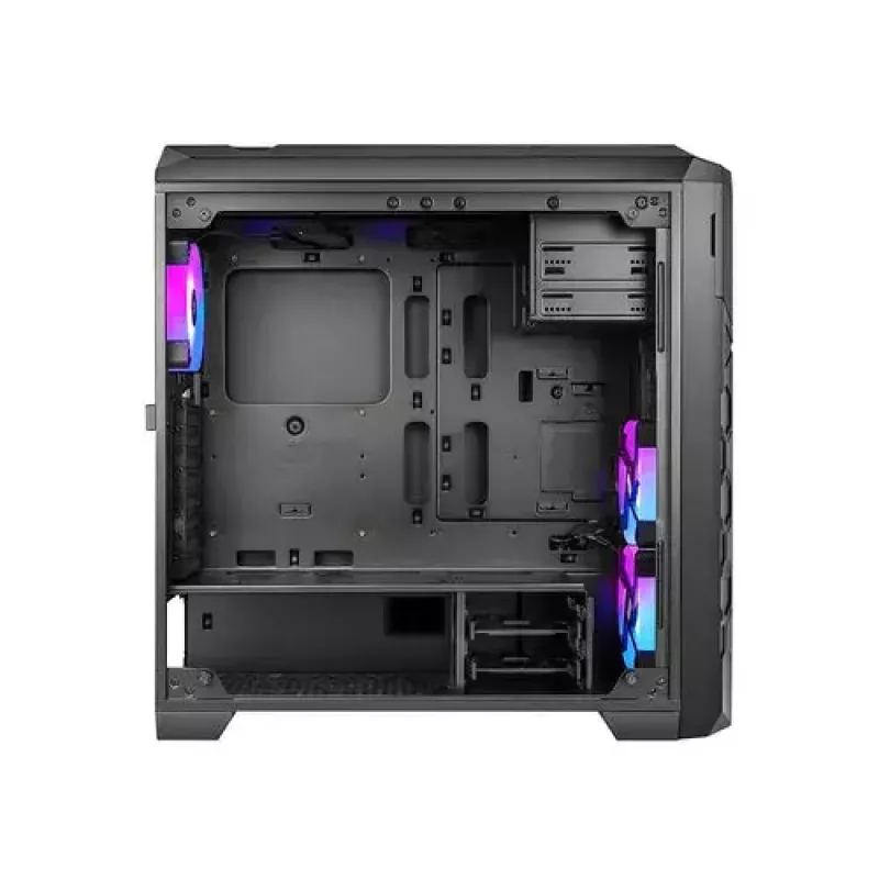 Obudowa PC AZZA STORM ARGB Full Tower — Czarna, obsługa ATX/Micro-ATX/EATX, 2x 3.5 cala + 6x 2.5 cala zatok, fabrycznie zainstalowane wentylatory ARGB