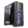 Obudowa PC AZZA STORM ARGB Full Tower — Czarna, obsługa ATX/Micro-ATX/EATX, 2x 3.5 cala + 6x 2.5 cala zatok, fabrycznie zainstalowane wentylatory ARGB
