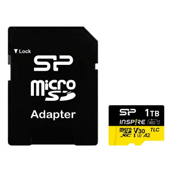 Karta pamięci MicroSDXC Silicon Power SP001TBSTXLA2V1NSP 1 TB UHS-I U3 V30 3D TLC Class 10 170/160 MB/s