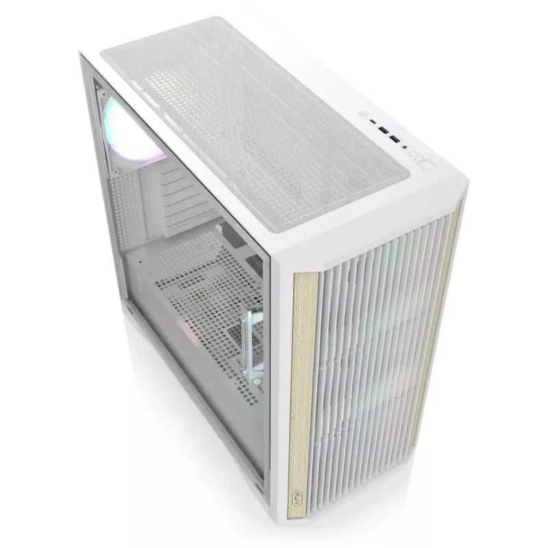 Obudowa typu Tower RAIJINTEK AGOS MAX-MS4 biała z hartowanym szkłem