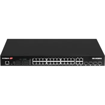 Przełącznik sieciowy EDIMAX IGS-5428PLC 28-portowy Gigabit PoE+ z 4 portami combo RJ45/SFP