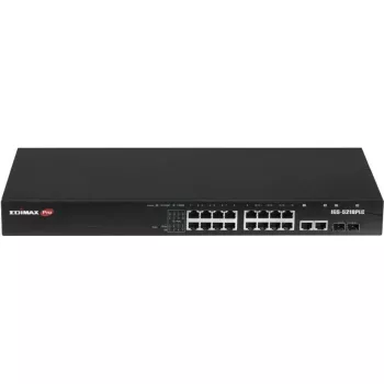 Przemysłowy przełącznik Gigabit EDIMAX IGS-5218PLC — 18 portów Gigabit, 2 interfejsy combo RJ45/SFP