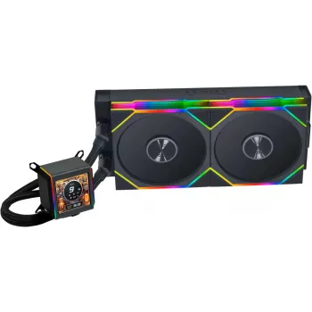 AiO Liquid Cooler lian li Galahad II LCD 280 TL Wireless Czarny — chłodnica 280 mm, pompka LCD, sterowanie bezprzewodowe