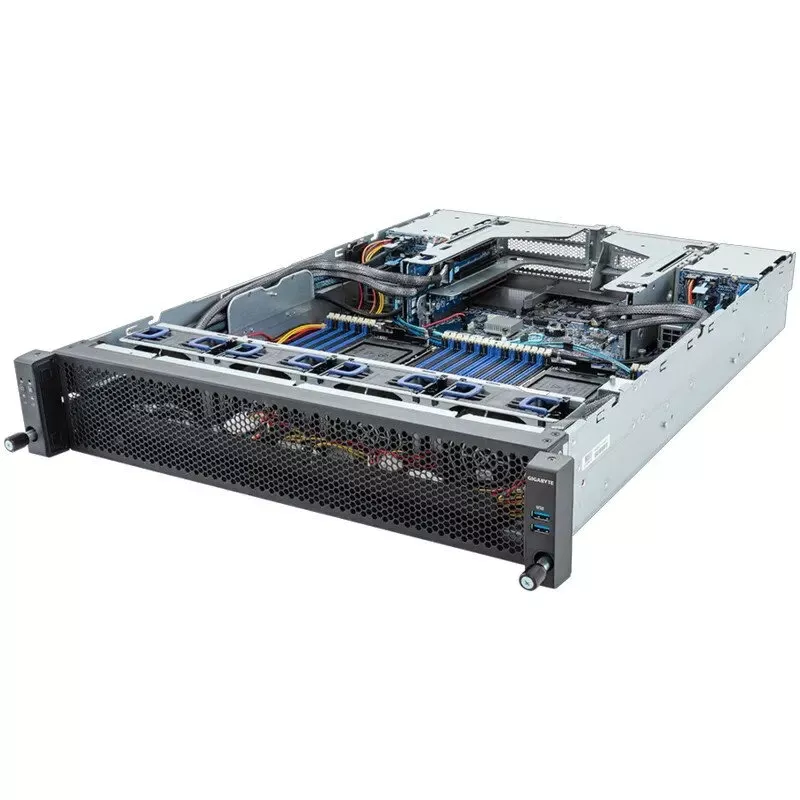 Obudowa komputera Gigabyte Barebone E283-SS90-AAV1 Serwer Rack 2U Czarna