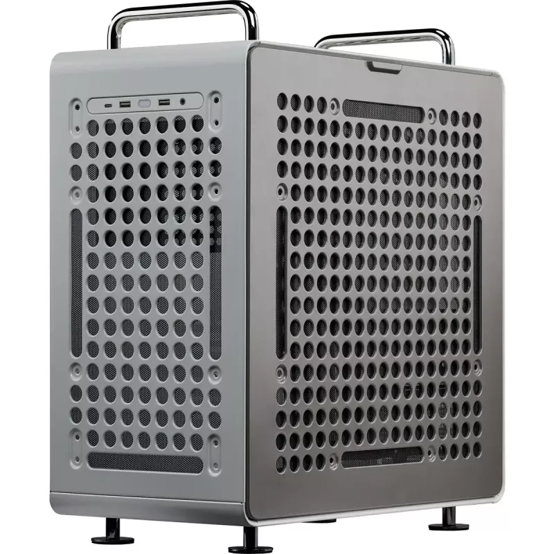 Obudowa komputerowa Cooler Master QUBE 540 Moonstone — średnia wieża z panelem bocznym ze szkła hartowanego (szary)