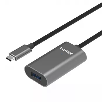 Kabel USB UNITEK U304A USB 3.2 Gen 1 5m USB C USB A Szary