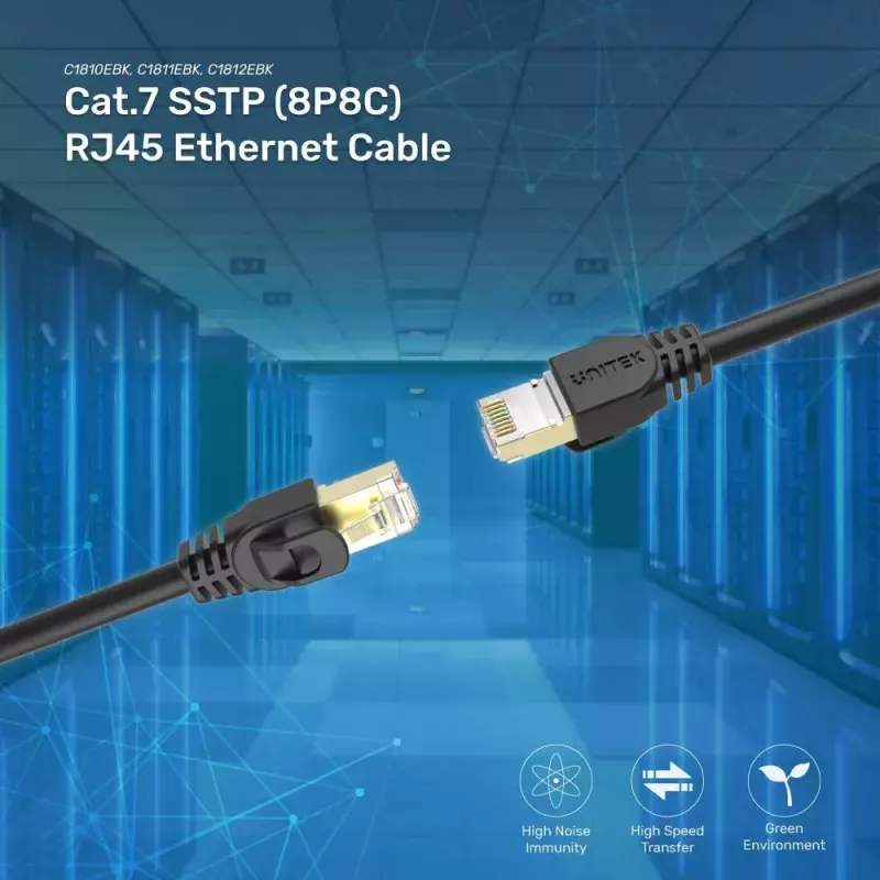 Kabel sieciowy UNITEK C1815EBK RJ-45 RJ-45 20 m Czarny