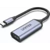 Adapter USB-C na HDMI Unitek V1416B, szary, jednoportowe wyjście wideo