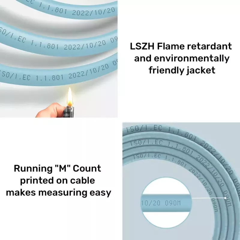 Kabel sieciowy UNITEK C18122BL RJ45 Cat7 305 m niebieski