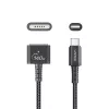 Kabel zasilający UNITEK C14121BK-1M Czarny MagSafe 3 USB C 1m 28V 5A