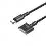 Kabel zasilający UNITEK C14121BK-1M Czarny MagSafe 3 USB C 1m 28V 5A