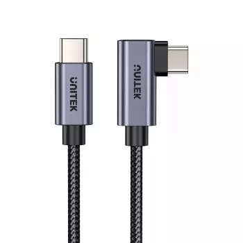 Kabel USB UNITEK C14123BK-1M 1m USB 2.0 Czarny Szary
