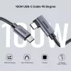 Kabel USB UNITEK C14123BK-3M USB 2.0 USB C 3 m Czarny Szary