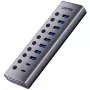 USB hub Unitek H1315B01-EU — 10-port 5Gbps z indywidualnymi przełącznikami portów
